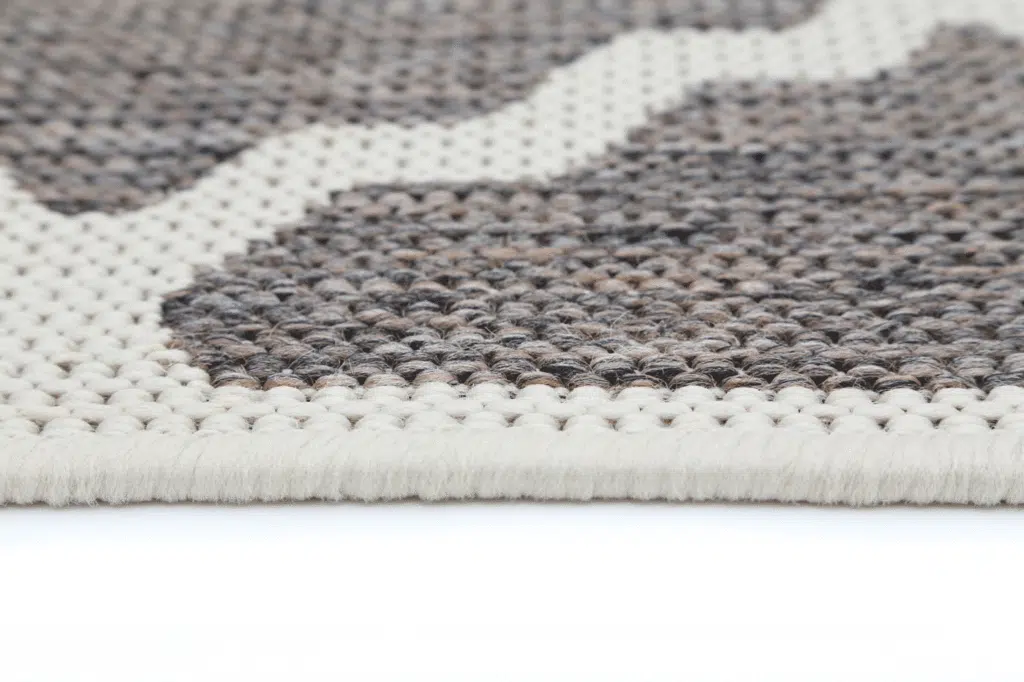 Modern Geometric Rug Grey Cream Durable Neutral Tones