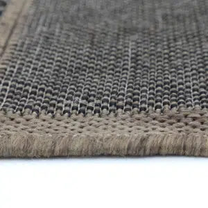 Sisalo Beige Patchwork Rug - Low-Maintenance, Durable, Neutral Design for Living Rooms