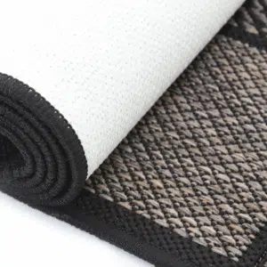 Sisalo Grey Square Ikat Rug Neutral Color Palette Timeless Aesthetic