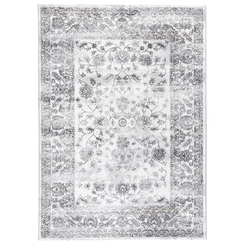 Salsa Serena Grey & Ivory Rug (Polypropylene, Turkey, Power-Loomed)