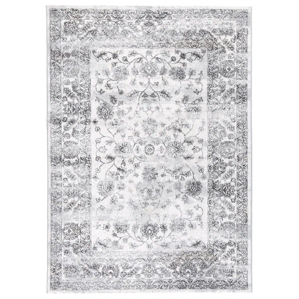 Salsa Serena Grey & Ivory Rug (Polypropylene, Turkey, Power-Loomed)