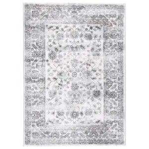 Salsa Serena Grey & Ivory Rug (Polypropylene, Turkey, Power-Loomed)