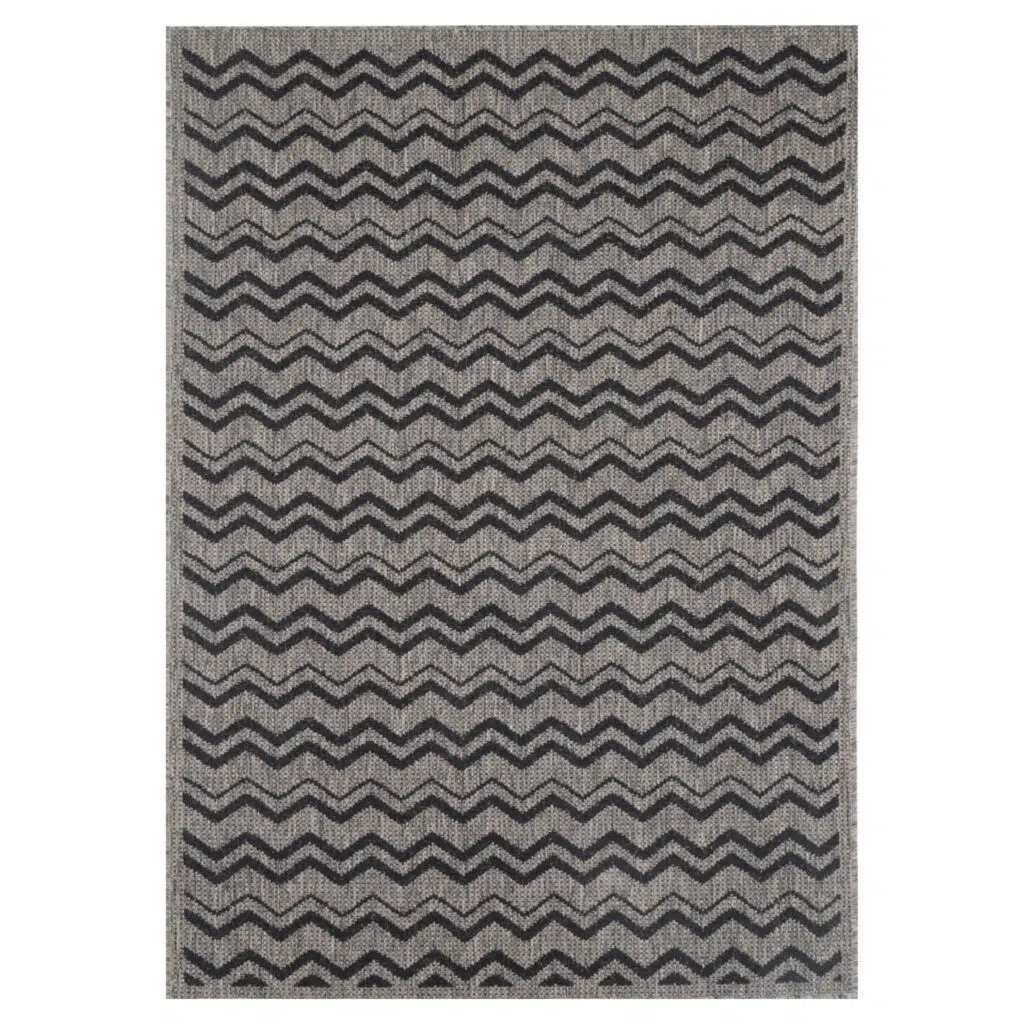 Modern Geometric Rug: Low-Maintenace Neutral Color & Sturdy Construction