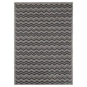 Modern Geometric Rug: Low-Maintenace Neutral Color & Sturdy Construction