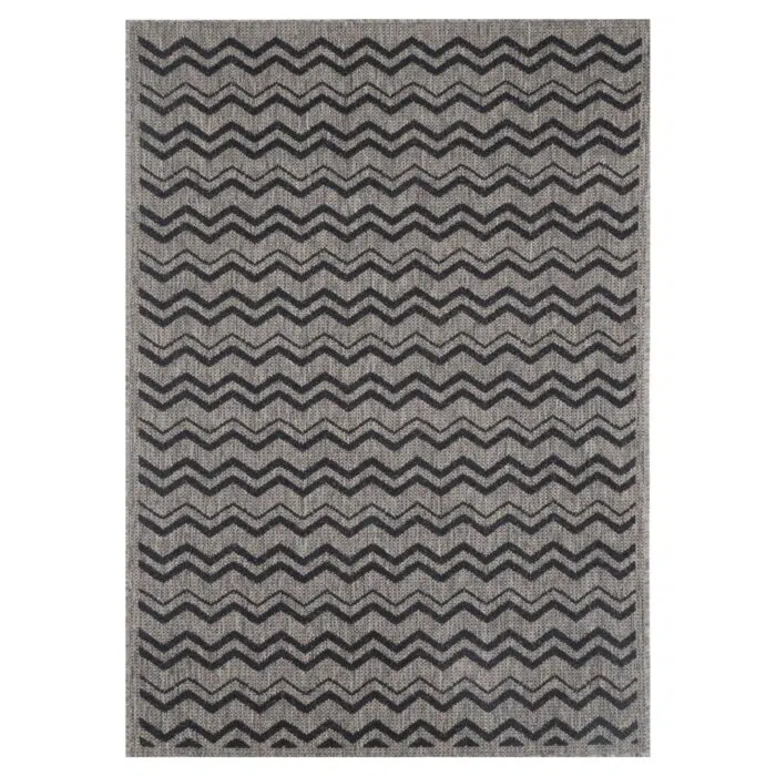 Sisalo Brown Beige and Black Geometric Rug