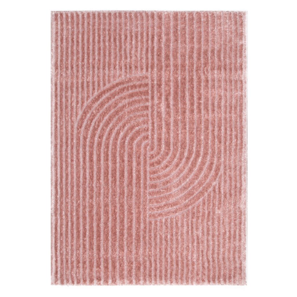 Tender Dior Blush Shag Rug 20mm Pile Textured Elegance