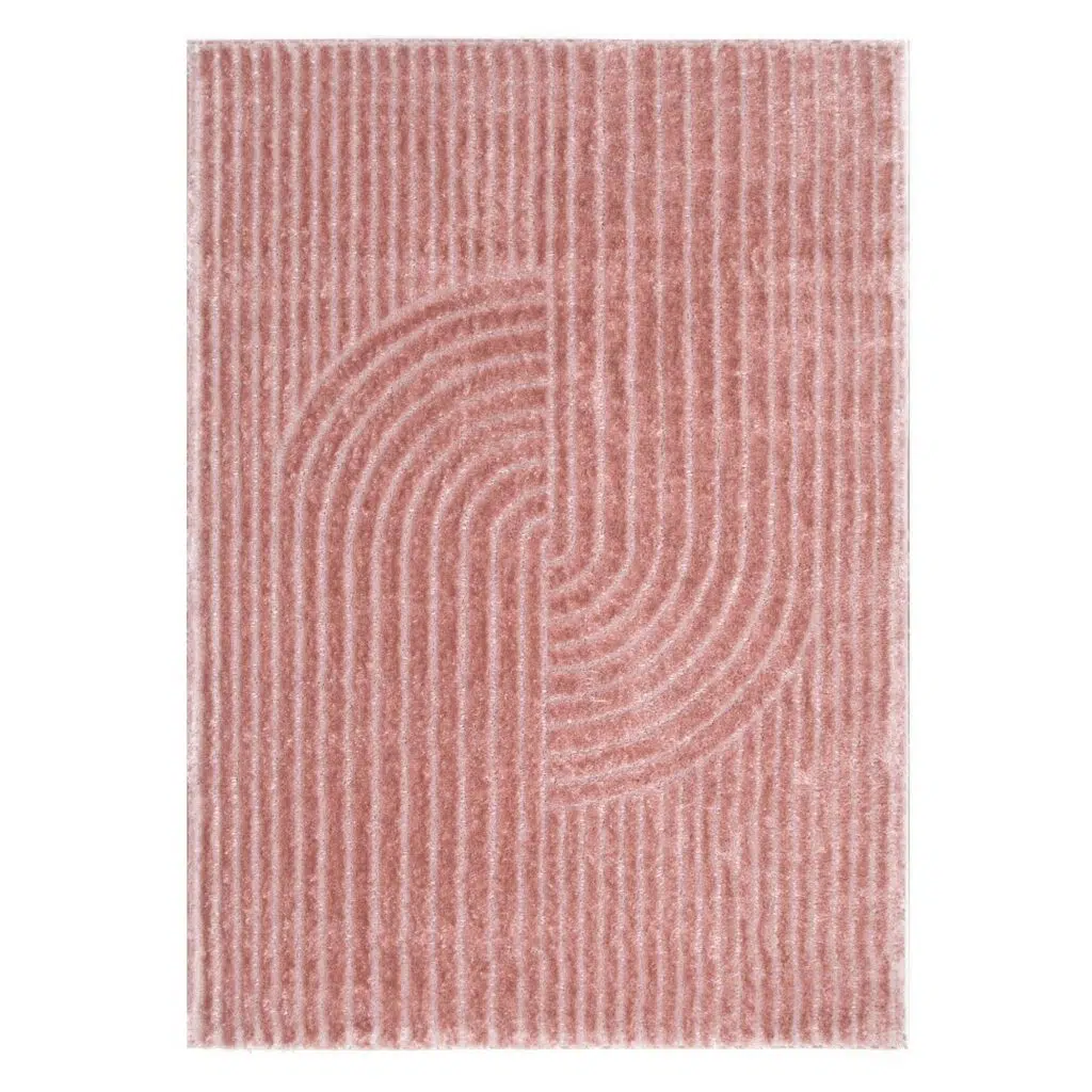 Tender Dior Blush Shag Rug 20mm Pile Textured Elegance