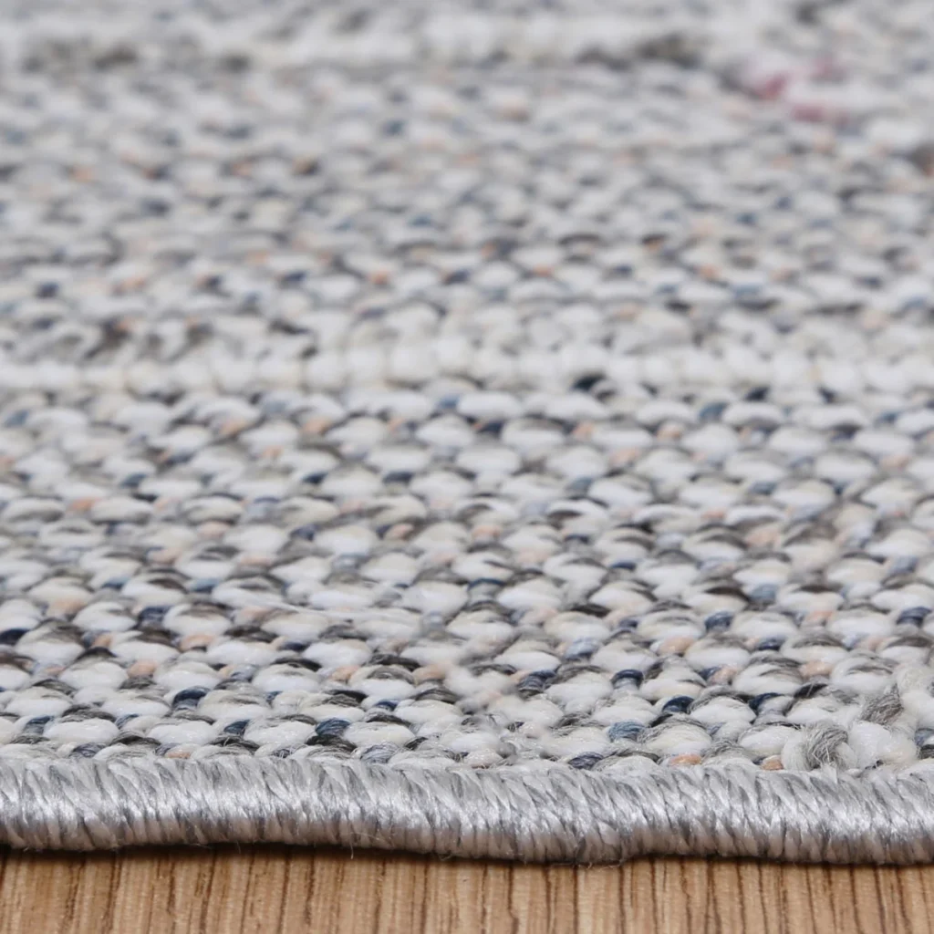 Vanuatu Totori Ash Geometric Flatweave Rug durable soft fibers easy maintenance indoor outdoor use