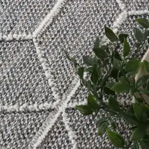 Vanuatu Sikua Grey Geometric Flatweave Rug elegant durable indoor outdoor versatile flatwoven design