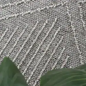 Vanuatu Vouza Grey Geometric Flatweave Rug durable stylish design for indoor outdoor use easy clean versatile sizes elevate space modern appeal