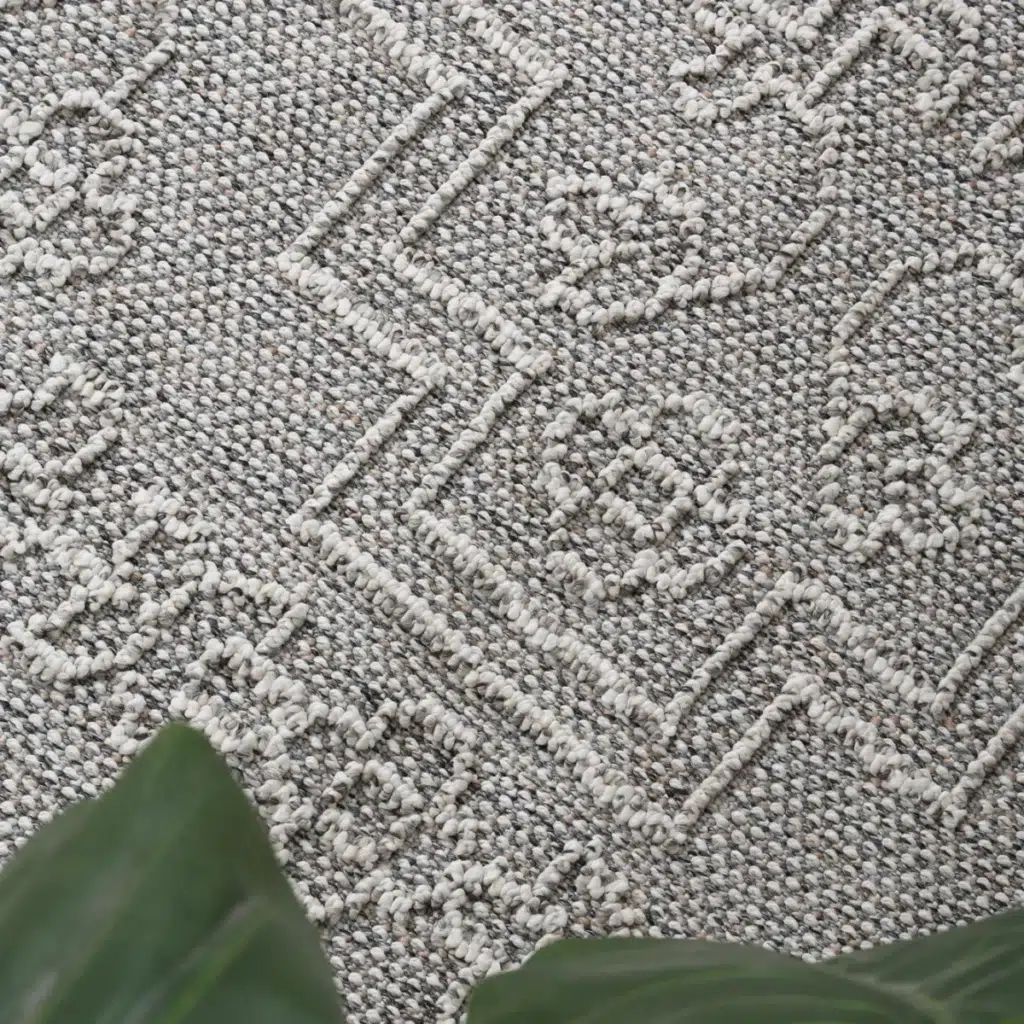 Modern grey tribal flatweave rug with durable construction and easy maintenance