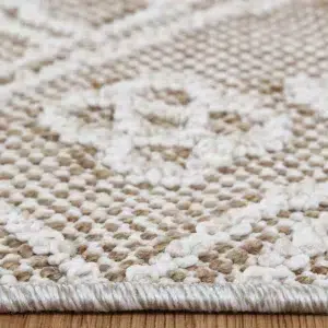 Vanuatu Waita Beige Tribal Flatweave Rug elegant design versatile size options durable easy to clean modern flatwoven texture