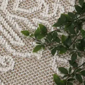 Vanuatu Waita Beige Tribal Flatweave Rug elegant design durable easy clean versatile sizes modern flatwoven texture