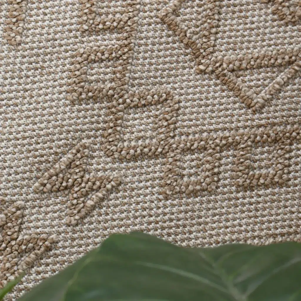 Vanuatu Kilifa beige tribal flatweave rug