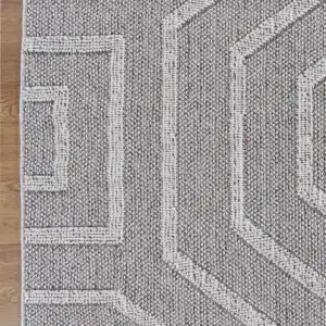 Vanuatu Suri Ash Geometric Flatweave Rug elegant durable design versatile sizes easy maintenance modern interiors