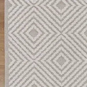 Vanuatu Wickham Beige Geometric Flatweave Rug stylish durable easy clean indoor outdoor use