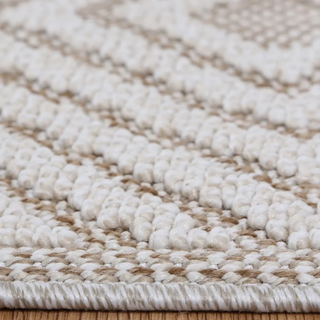 Vanuatu Wickham Beige Geometric Flatweave Rug versatile indoor outdoor design easy clean flatwoven texture