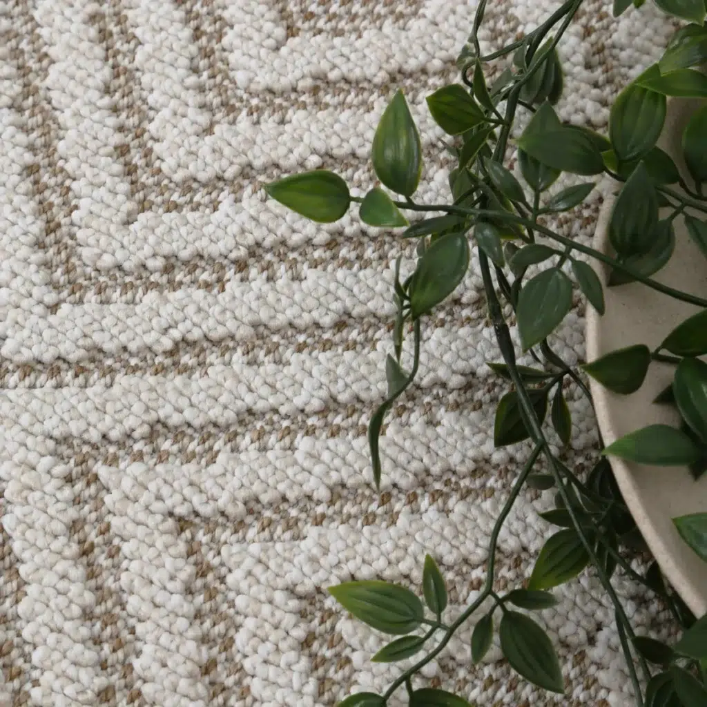 Vanuatu Wickham Beige Geometric Flatweave Rug indoor outdoor durable stylish easy clean flatwoven texture