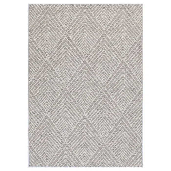 Vanuatu Onika Beige Geometric Flatweave Rug