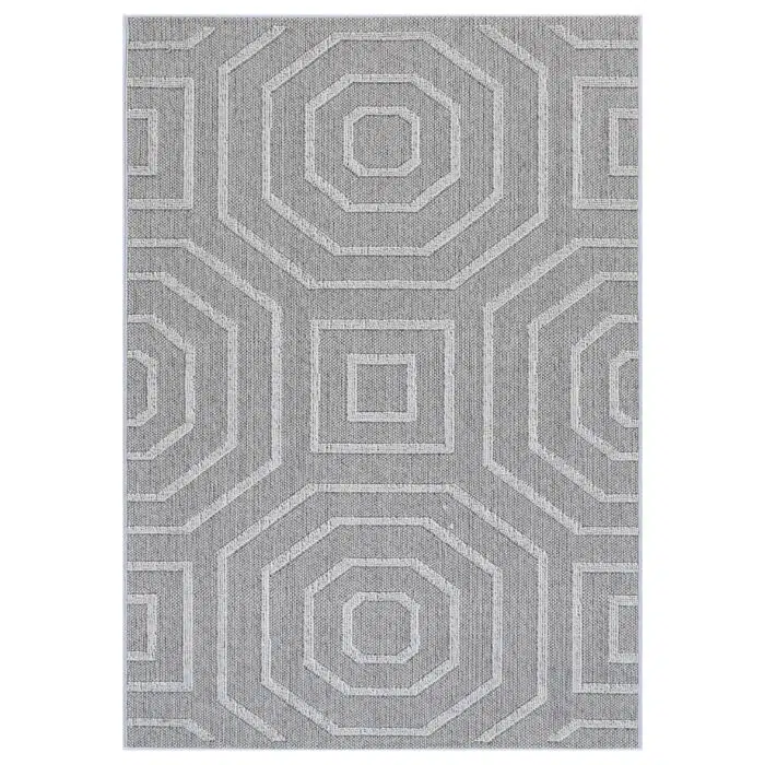 Vanuatu Suri Ash Geometric Flatweave Rug