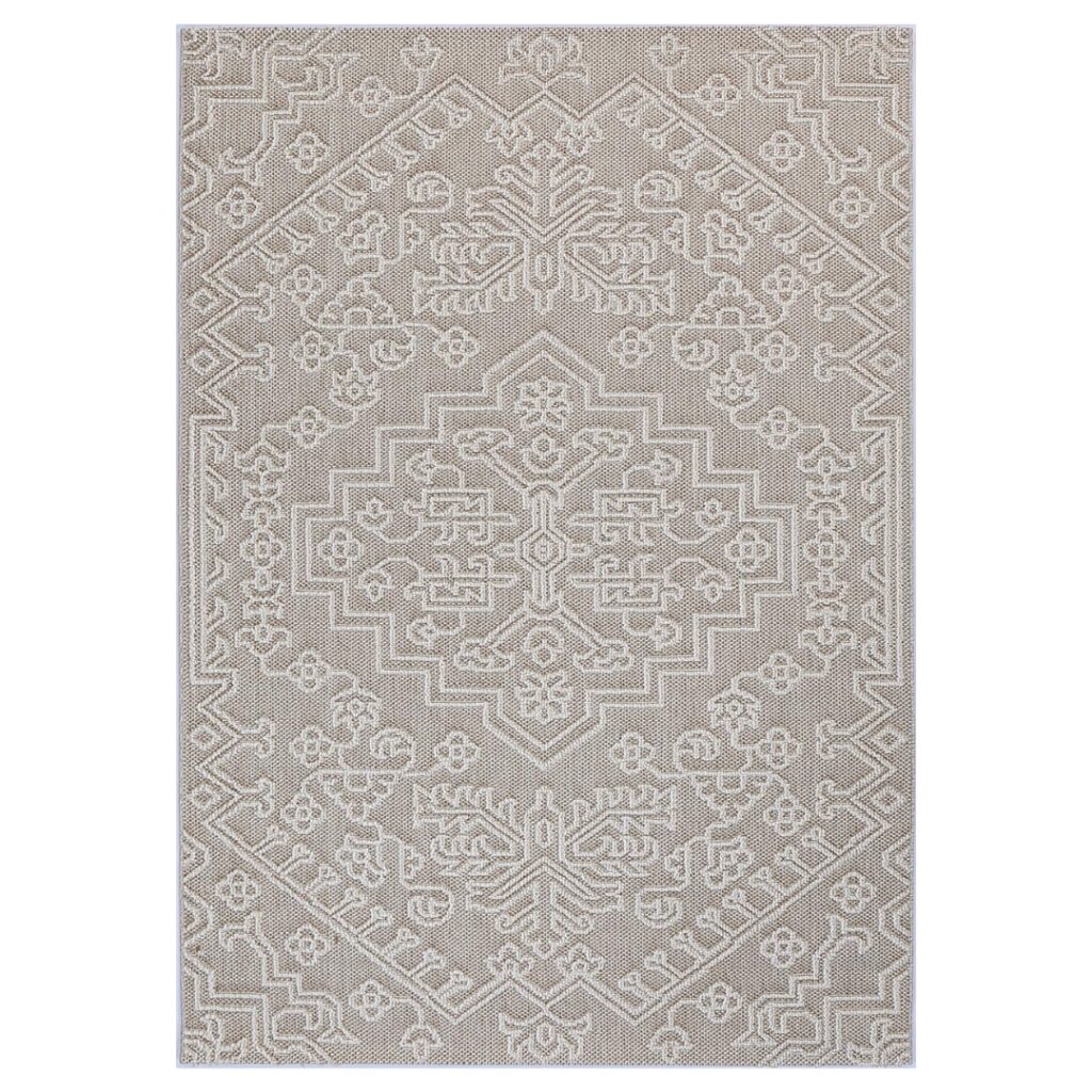 Vanuatu Waita Beige Tribal Flatweave Rug elegant design durable easy clean versatile sizes modern flatwoven texture