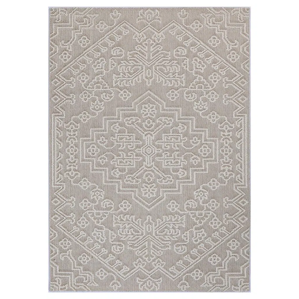 Vanuatu Waita Beige Tribal Flatweave Rug elegant design durable easy clean versatile sizes modern flatwoven texture