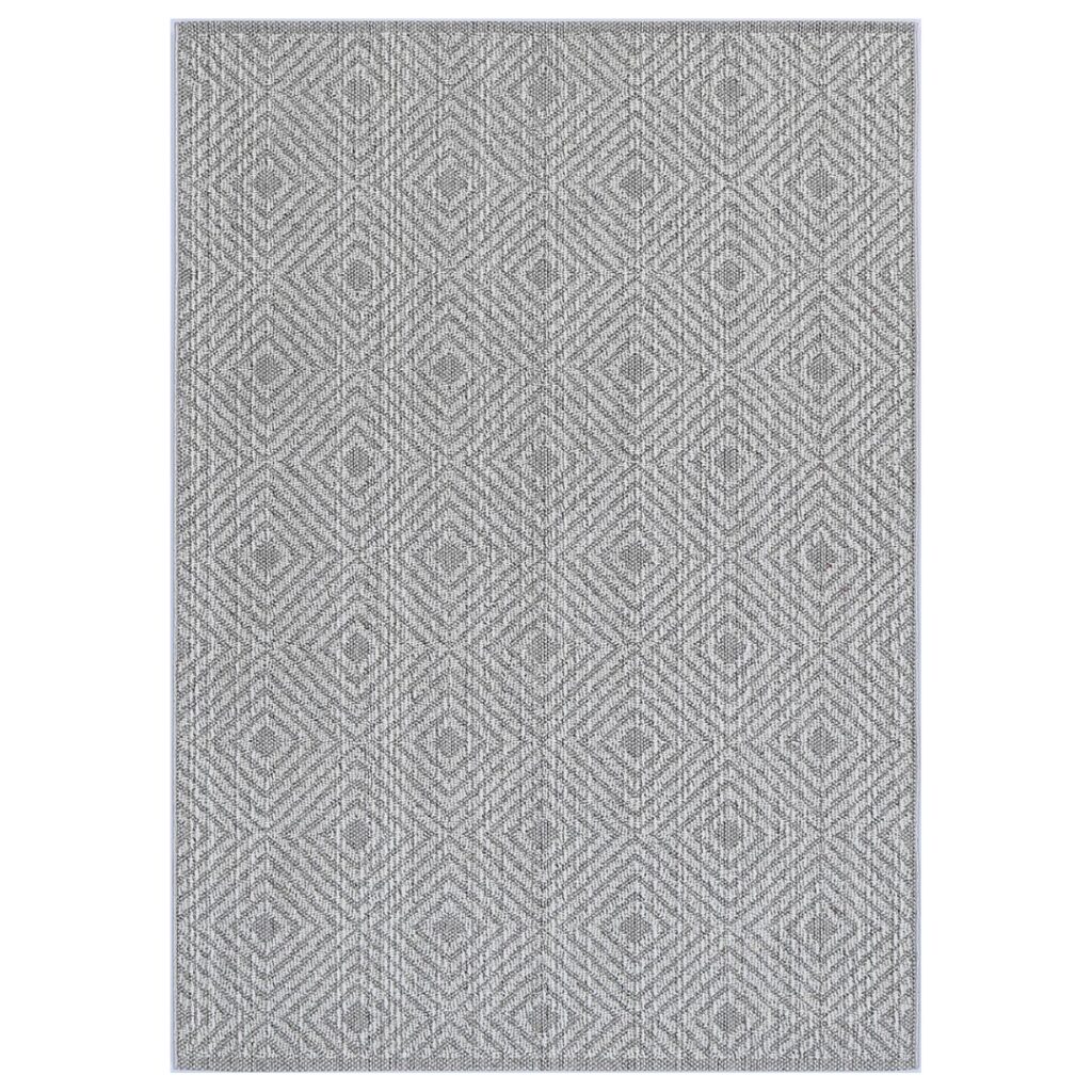 Vanuatu Walasi Ash Geometric Flatweave Rug versatile indoor outdoor use elegant flatwoven texture easy maintain stylish gatherings