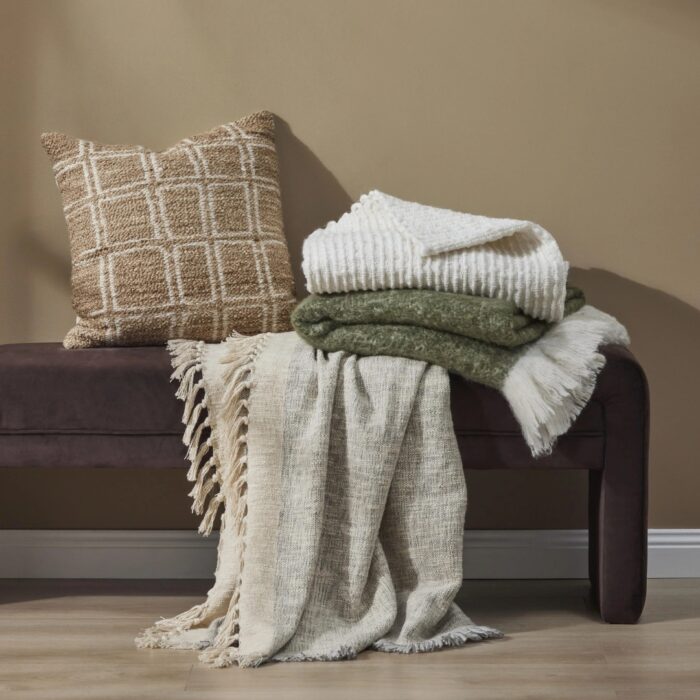 Zaha Bench Seat Chocolate Velvet Plywood Comfortable Versatile Durable
