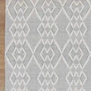 Copacabana Diamond Grey Wool Rug handloomed in India soft felted wool blend adds warmth and sophistication to any decor