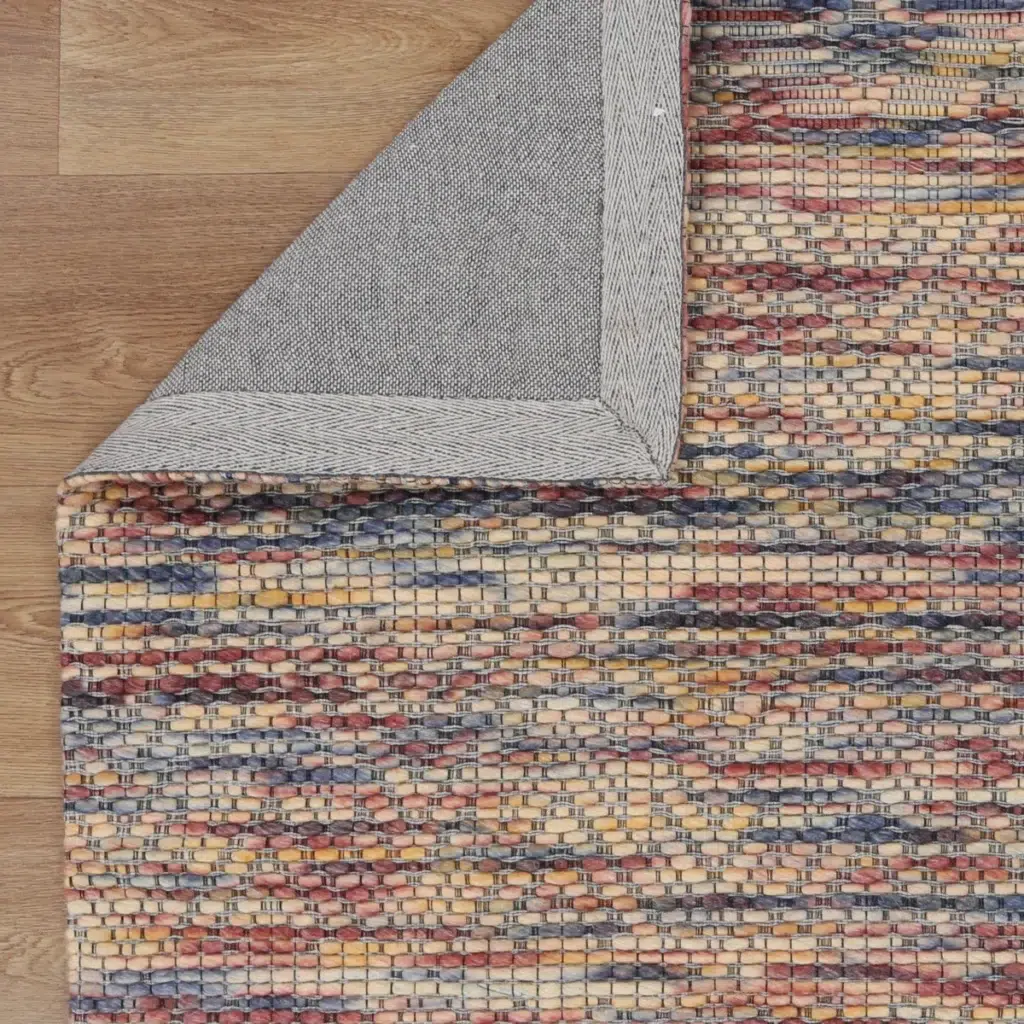 Copacabana Chevron Multi Wool Rug handcrafted in India featuring elegant neutral tones and textured warmth for versatile spaces