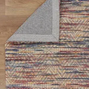 Copacabana Chevron Multi Wool Rug handcrafted in India featuring elegant neutral tones and textured warmth for versatile spaces