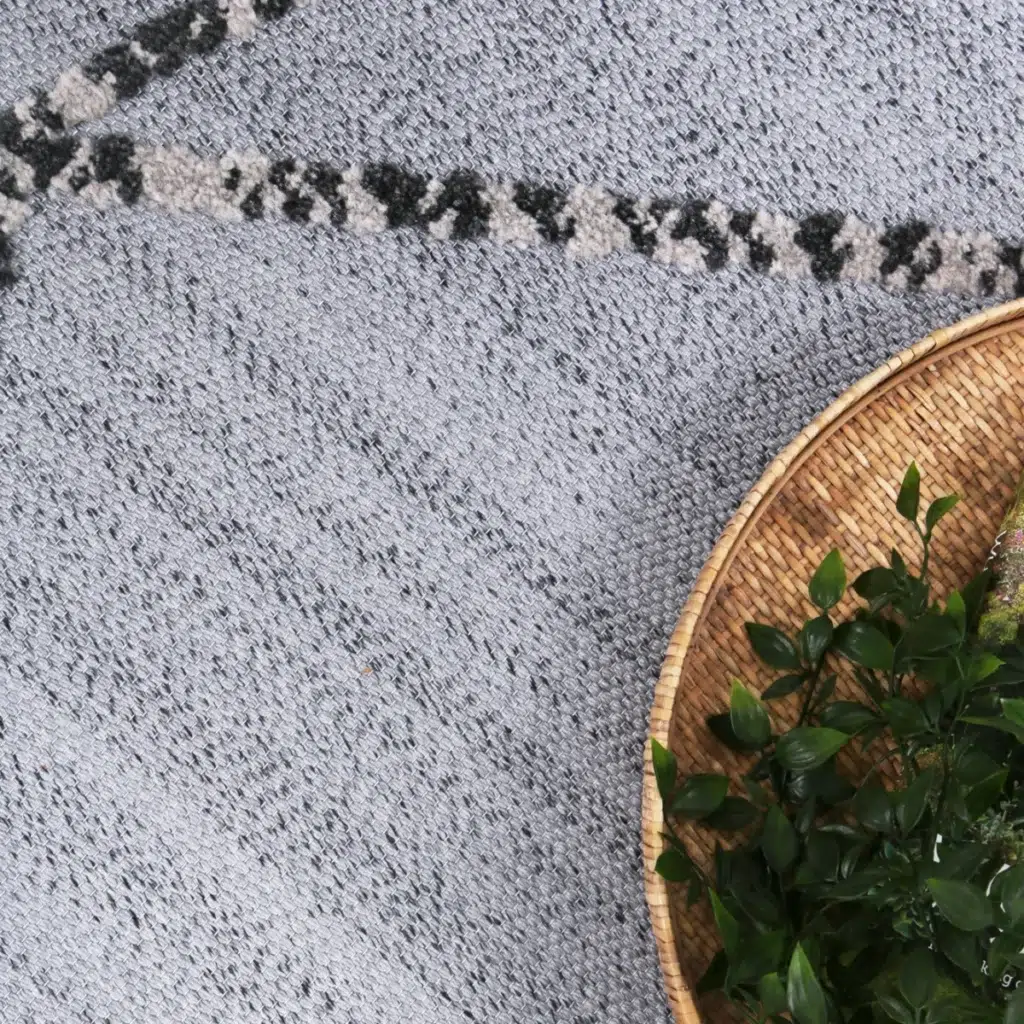 Ares Sparta geometric grey and ash rug modern design durable polypropylene easy clean living room decor