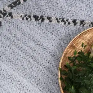 Ares Sparta geometric grey and ash rug modern design durable polypropylene easy clean living room decor