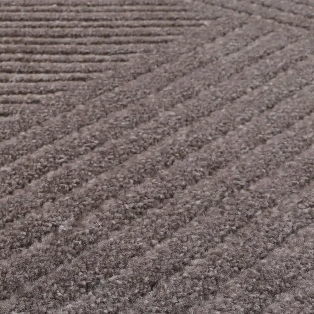 Ares Thasos Overlay Taupe Rug modern geometric design durable polypropylene easy clean stylish living room dining area bedroom