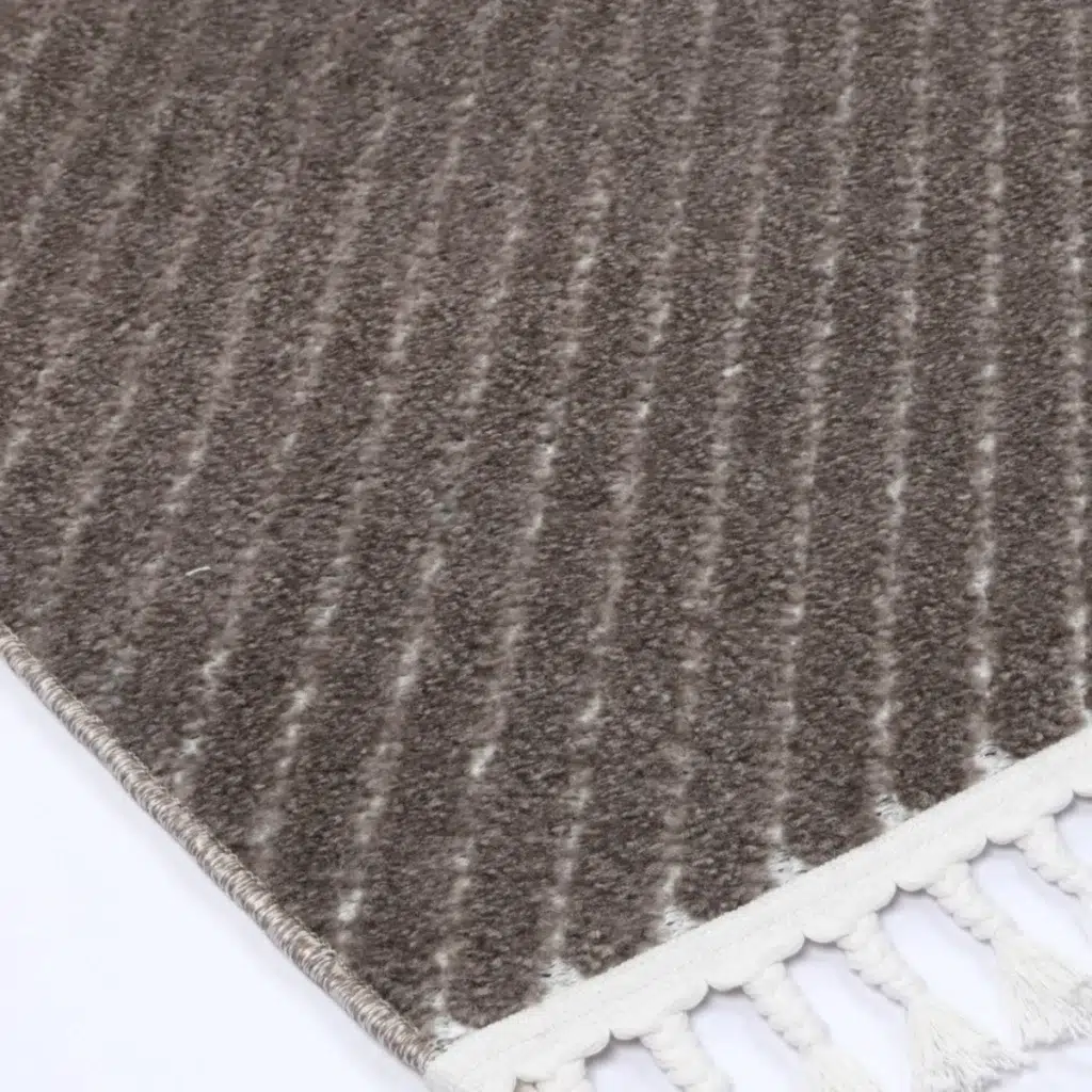 Ares Thasos Overlay Taupe Rug modern geometric design durable Polypropylene easy clean stylish living room dining area bedroom