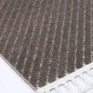 Ares Thasos Overlay Taupe Rug modern geometric design durable Polypropylene easy clean stylish living room dining area bedroom