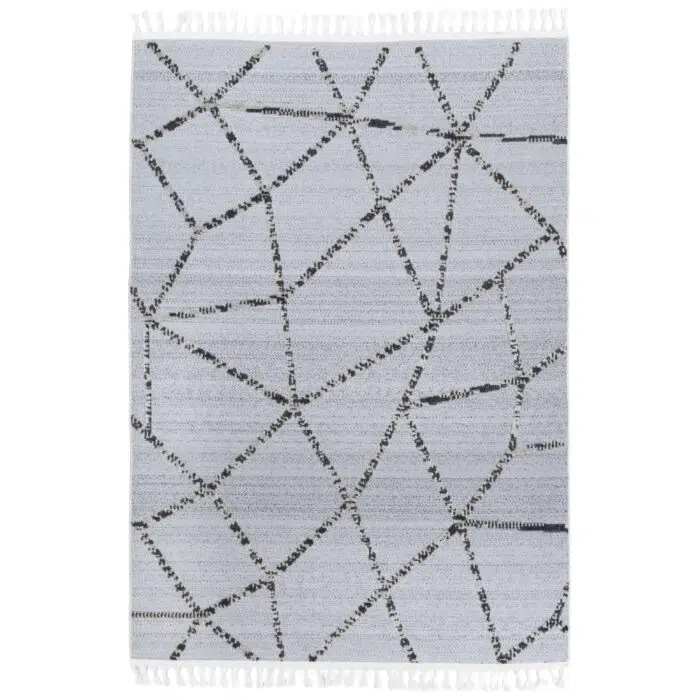 Ares Sparta Geomteric Grey and Ash Rug