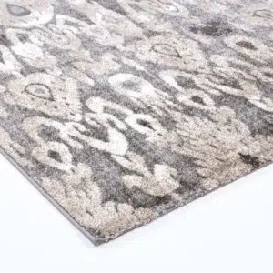 Chelsea Damask Grey Plush Rug elegant durable design for any home decor soft touch high traffic areas perfect size variety