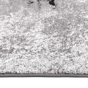 Chelsea Geode Grey Plush Rug elegant geometric pattern durable synthetic fibers perfect for high traffic areas soft underfoot various sizes available