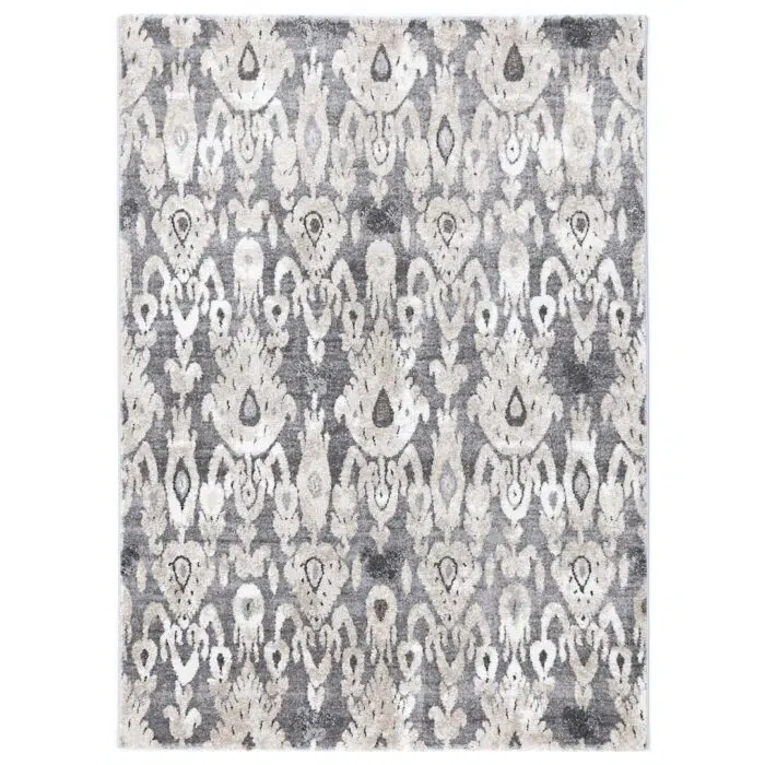 Chelsea Damask Grey Plush Rug