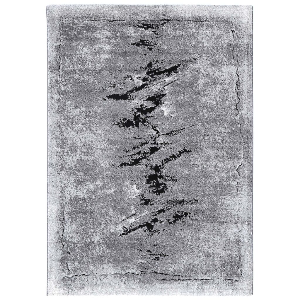 Chelsea Geode Grey Plush Rug elegant geometric pattern durable soft pile for any room