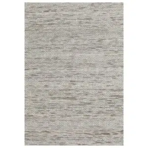 Copacabana Chevron Beige Wool Rug hand loomed soft felted wool polyester blend adds warmth elegance to any room