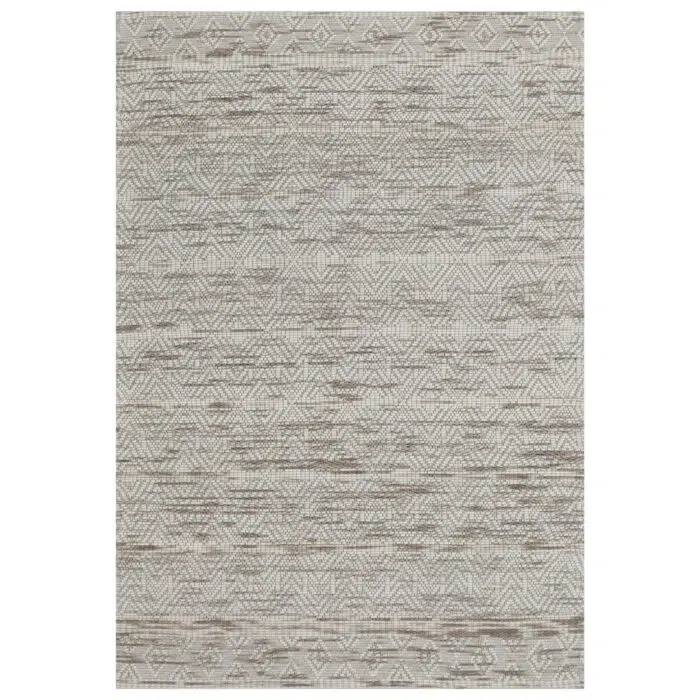 Copacabana Chevron Beige Wool Rug