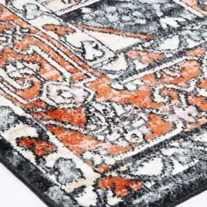 Estate Leoplda Traditional Black Rug regal elegance affordable price anti-static shed-free fibers luxurious durable soft sturdy feel timeless appeal versatile design