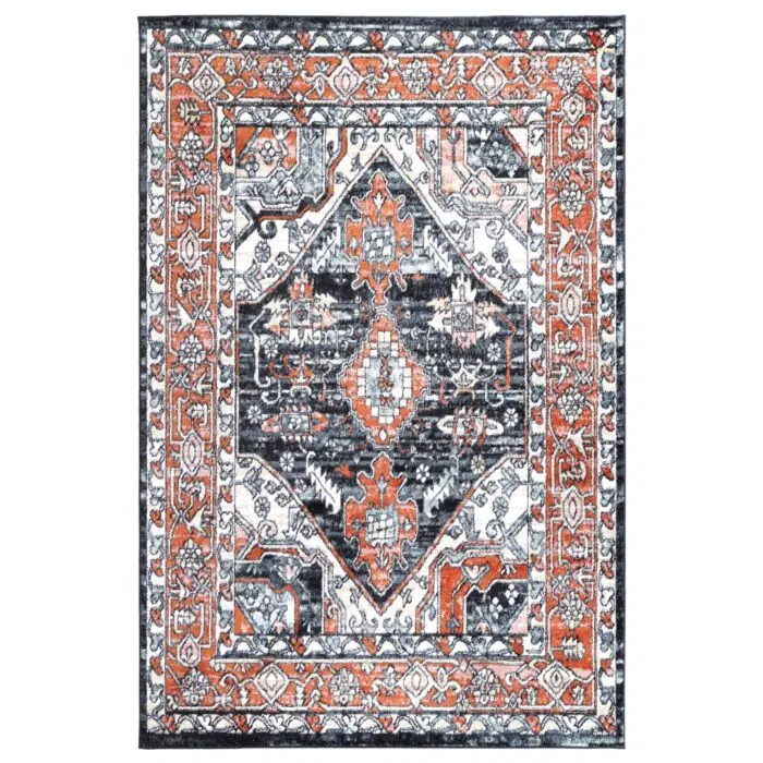 Estate Leoplda Traditional Black Rug