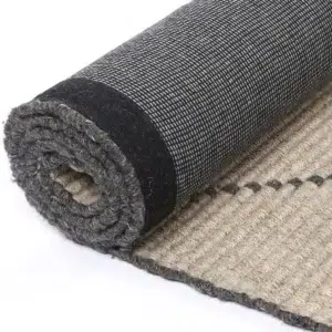 Handcrafted Goa Zig-Zag Wool Blend Ash Rug adds warmth and texture to any room with its durable and luxurious feel