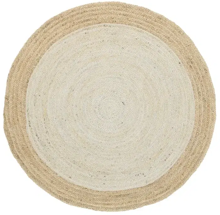 Hampton Centre Pearl Jute Round Rug