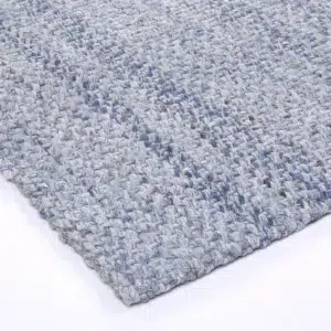 Harlow Chignon Blue Wool Blend Rug soft textured comfort versatile neutral palette hand loomed craftsmanship