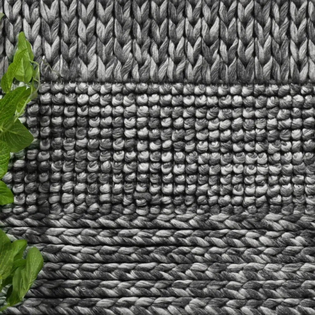 Timeless Harlow Grace charcoal wool blend rug softens living spaces with elegant simplicity and cozy texture