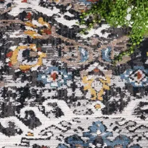 Havana Miramar Contemporary Charcoal Blue Rug Soft Durable Elegant Design Living Room Decor